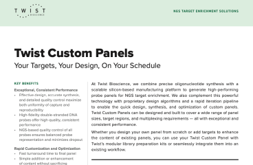 Fiche produit des panels personnalisés